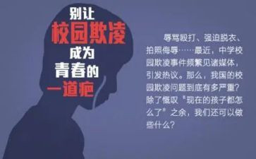 防校园欺凌的讲座心得体会6篇