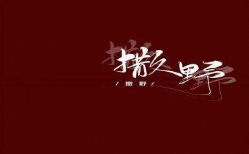 《撒野》的作文5篇