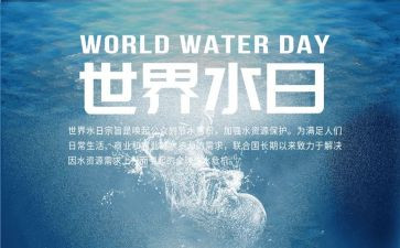 学校世界水日活动总结7篇