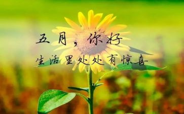 中班五月总结6篇
